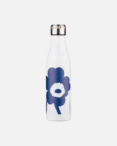 Unikko Juomapullo 500 ml,  valkoinen, sininen