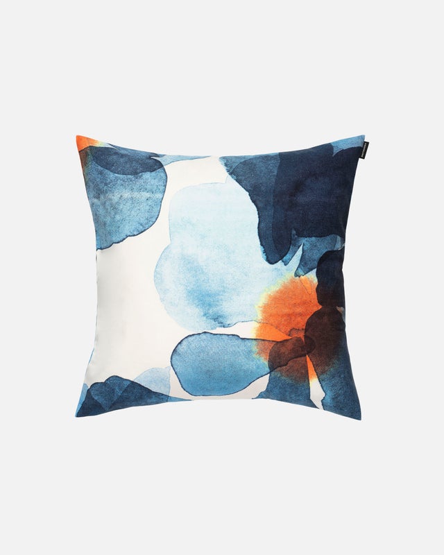 Valssi Tyynynp&auml;&auml;llinen 50x50 cm, valkoinen, t.sininen, oranssi