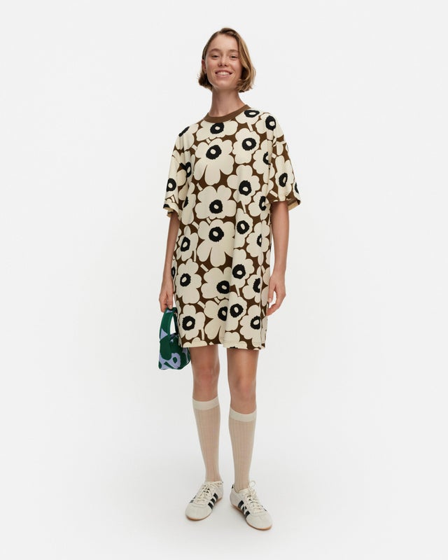 Palikka Unikko Tunika, beige, ruskea, musta