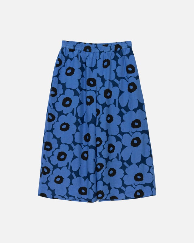 Kuvio Unikko Housut, sininen, sininen, musta