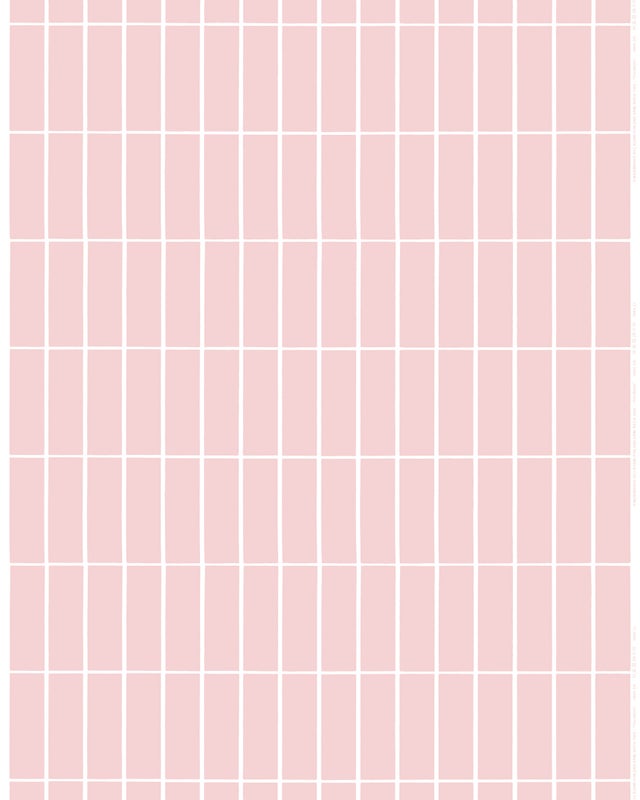 Tiiliskivi Puuvillakangas, v.punainen, l.valkoinen